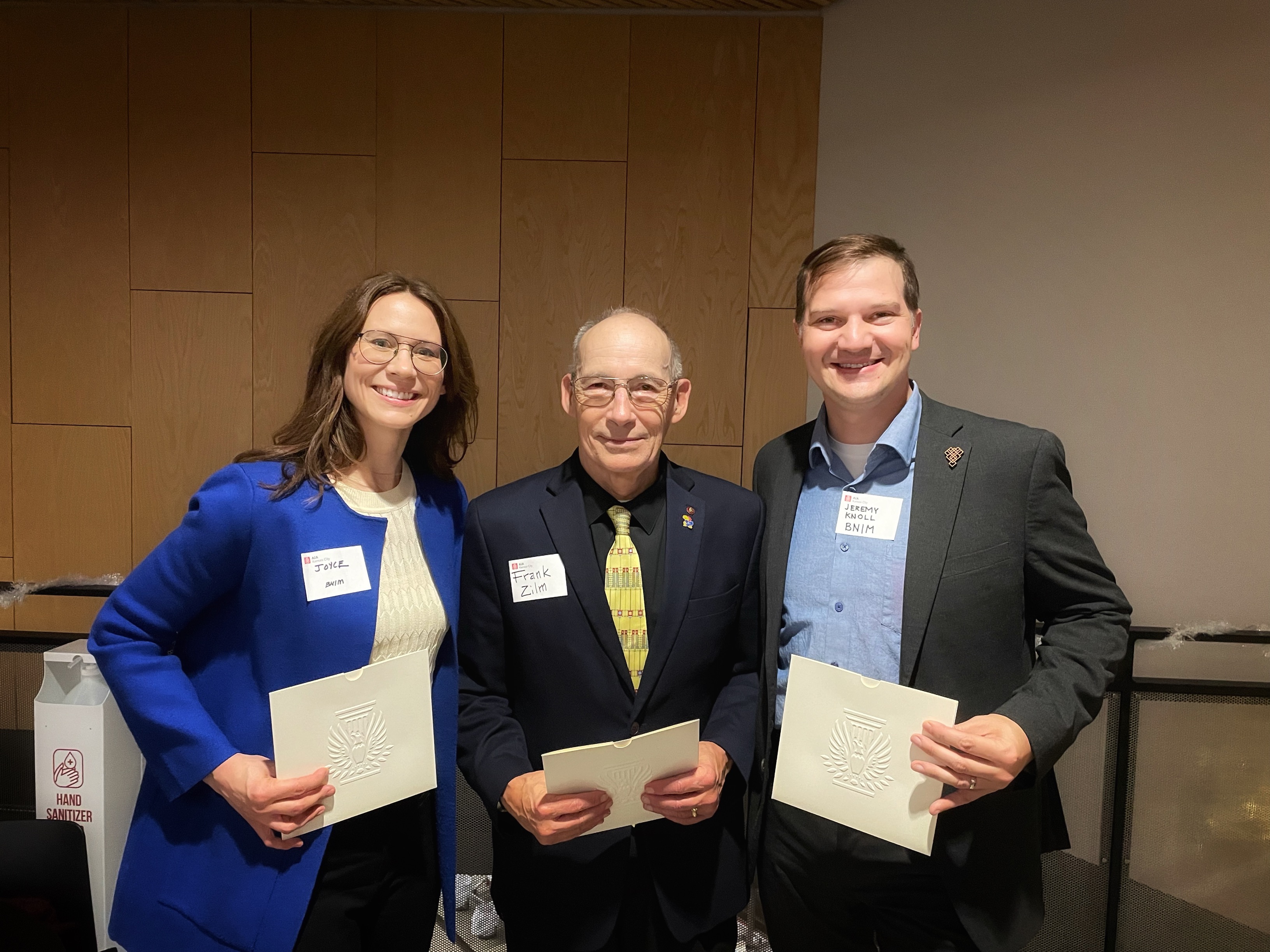 Joyce Raybuck and Jeremy Knoll receive the 2022 AIA KC President's Award