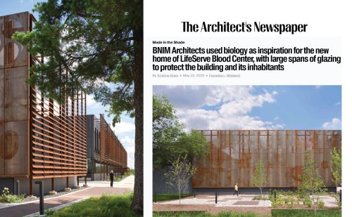 LifeServe Blood Center Headquarters featured in The Architect’s Newspaper