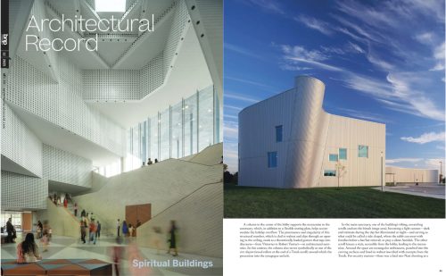 Congregation Beth Shalom featured in Architectural Record December Issue